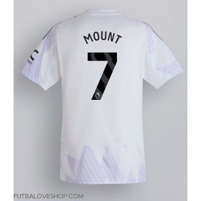 Dres Manchester United Mason Mount #7 Preč 2025-26 Krátky Rukáv Dres Manchester United Mason Mount #7 Preč 2025-26 Krátky Rukáv